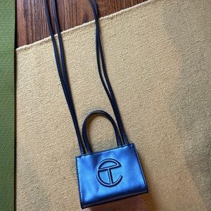 Telfar cobalt blue small shopping tote